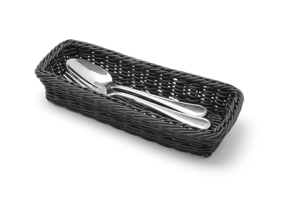 HENDI Koszyk na sztućce czarny 270x100x45 mm