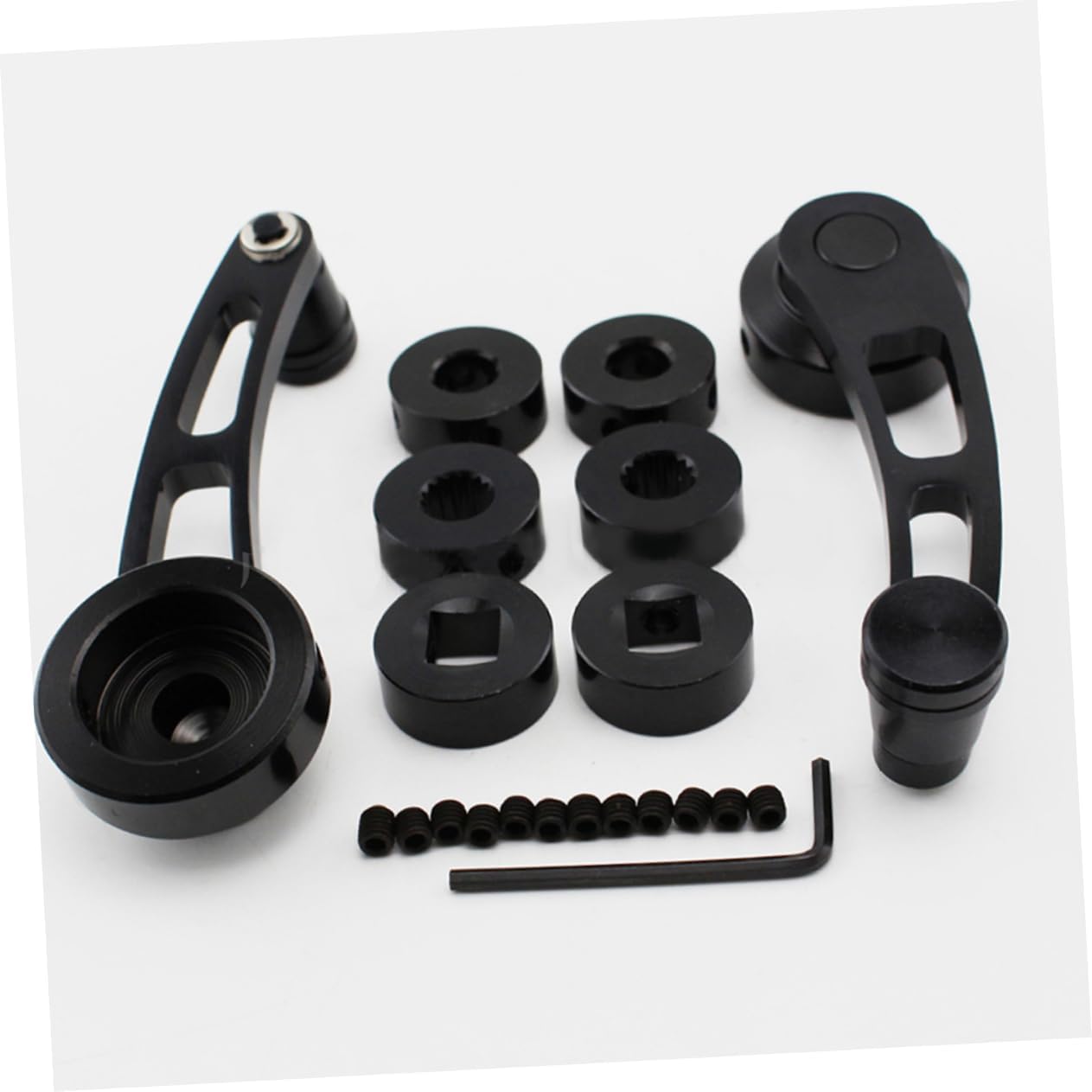 BESTOYARD 4PCS Universal Car Window Crank Handle Set Aluminum Manual Window Crank Lever Replacement for Vehicle Models