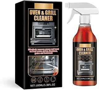 Heavy Oil Cleaner and Degreaser Spray for Kitchen, Multi-Purpose Stain Remover Solution for Ovens, Stove Tops, Range Hoods, and Household Grime (100ml)