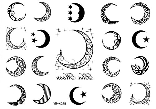 Moon Tattoo Stickers 19style Totem Temporary Tattoos Star Tattoo Stickers