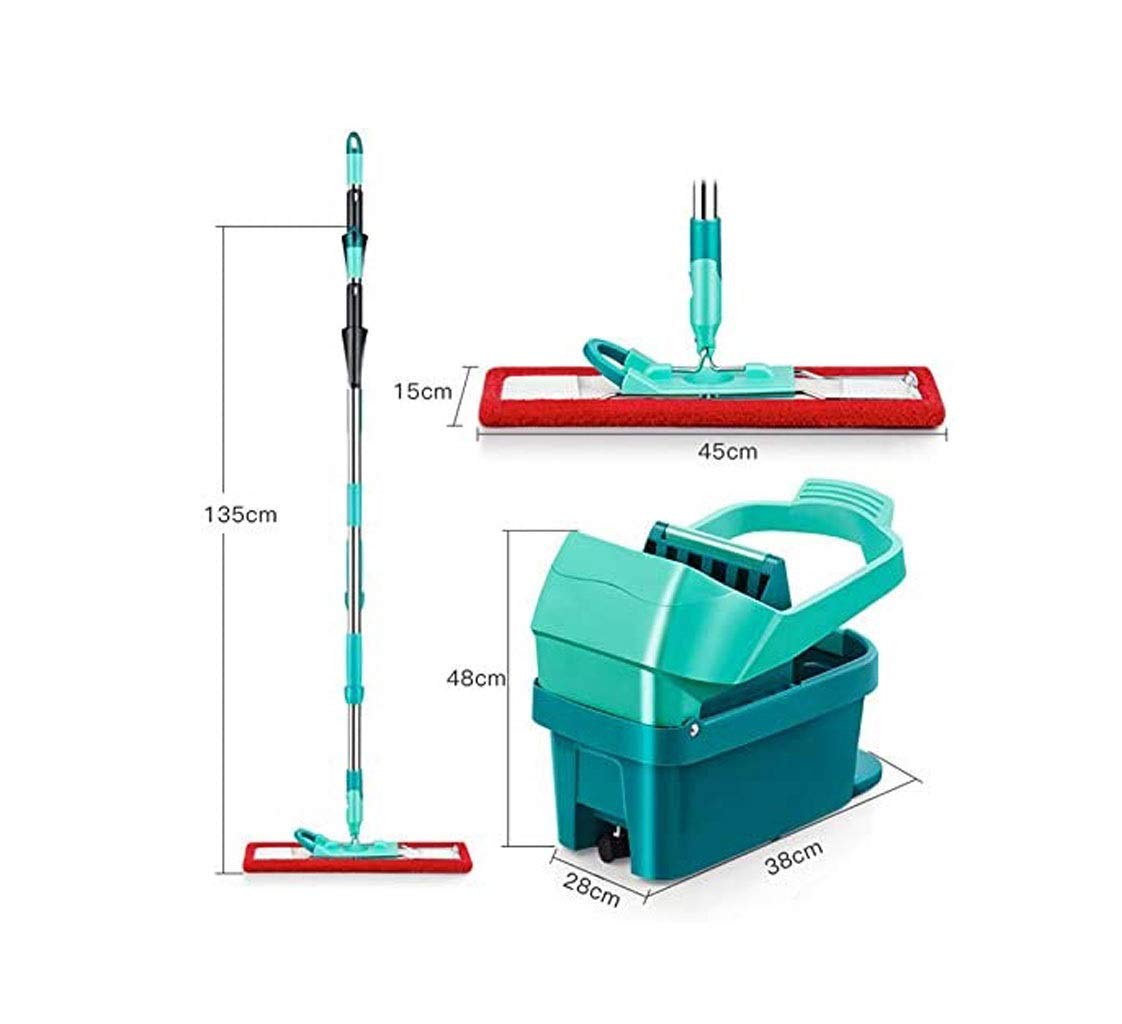 Trapeador de microfibra para pisos de madera dura, mango de acero inoxidable, almohadillas de paños de trapeadores planos reutilizables lavables, para limpieza de pisos húmedos o secos La belleza