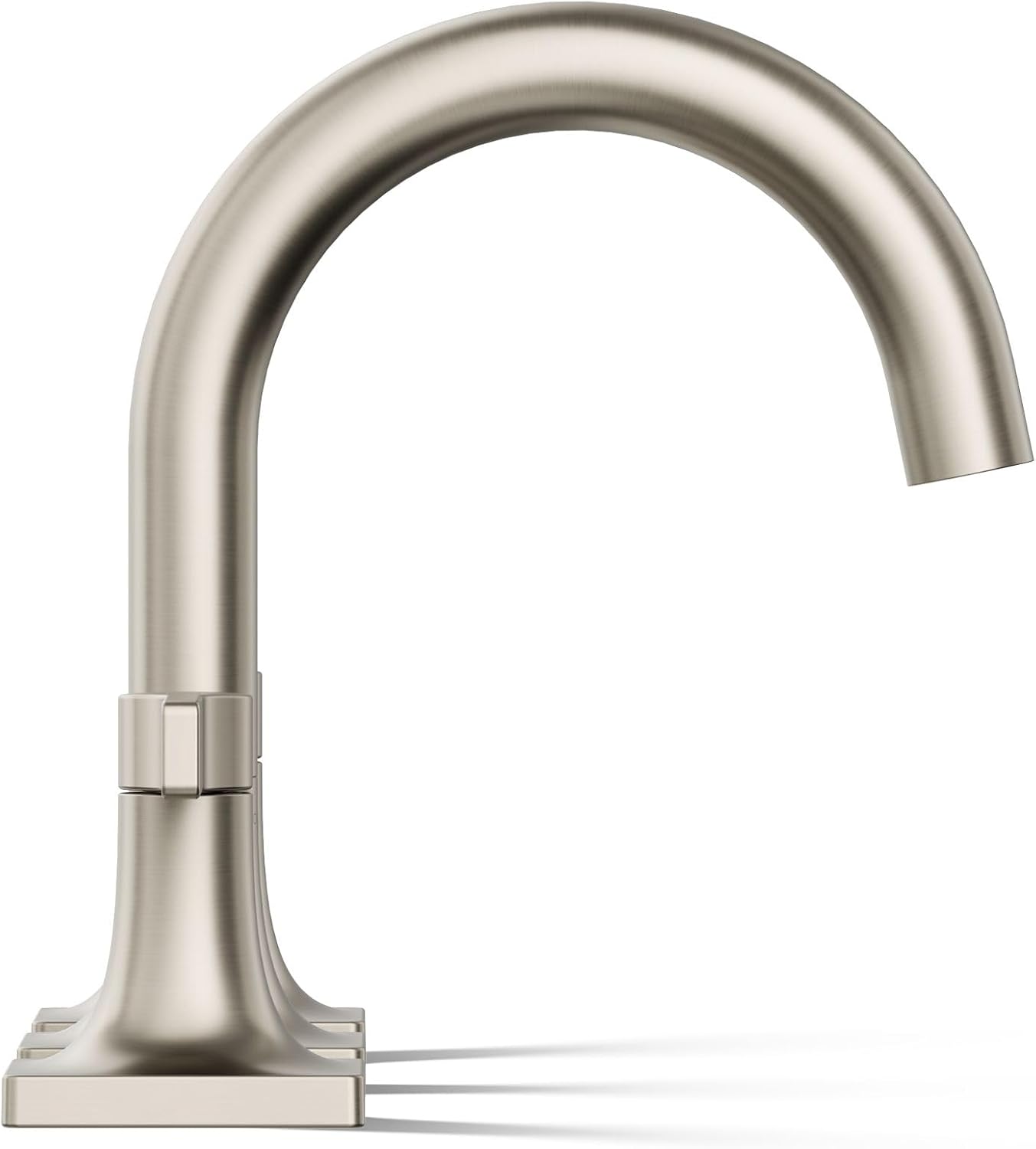 KOHLER K-28125-4-BN Venza® Widespread Bathroom Sink Faucet, 3-Holes with Two Lever Handles and Clicker Drain, 1.2 GPM, Vibrant Brushed Nickel