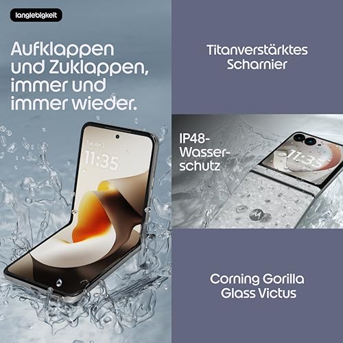 Motorola Razr 70 Smartphone 50-MP-Kamera 8-256 Hematite