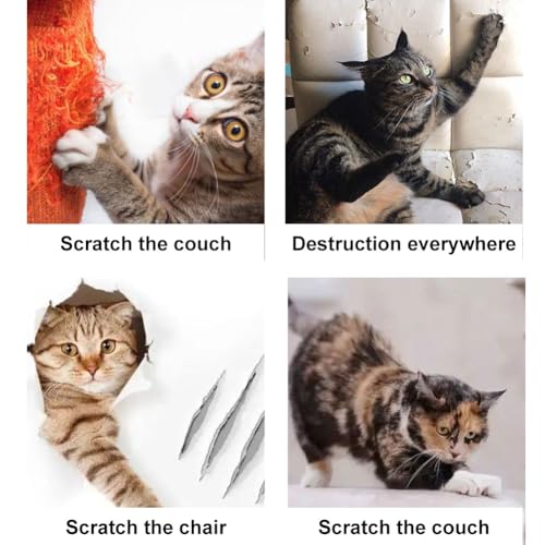 Dornengitter Gegen Katzen,8 Stücke Katzenabwehr Matte 15 * 20cm,Katzenabwehr Garten,Anti Katzen Matte,Katzengitter Garten,Dornengitter Tier-Barriere,Katzenschreck Gitter,Schwarz