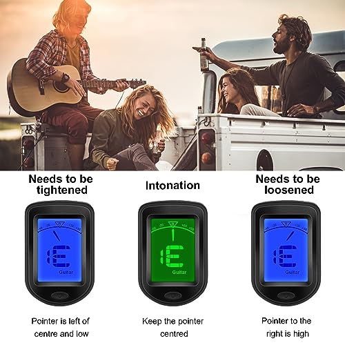 Accordeur Pour Guitare Clip On, Accordeur de Guitare Chromatique à Pince Tuner Portable Pour Guitare Classique, Guitare Électronique, Basse, Violon, Ukulélé Et Autres Instruments À Cordes. - Les Beatles, Paul McCartney, John Lennon, RIngo Starr, George Harrison Accordeur Pour Guitare Clip On, Accordeur de Guitare Chromatique à Pince Tuner Portable Pour Guitare Classique, Guitare Électronique, Basse, Violon, Ukulélé Et Autres Instruments À Cordes. – Image 5