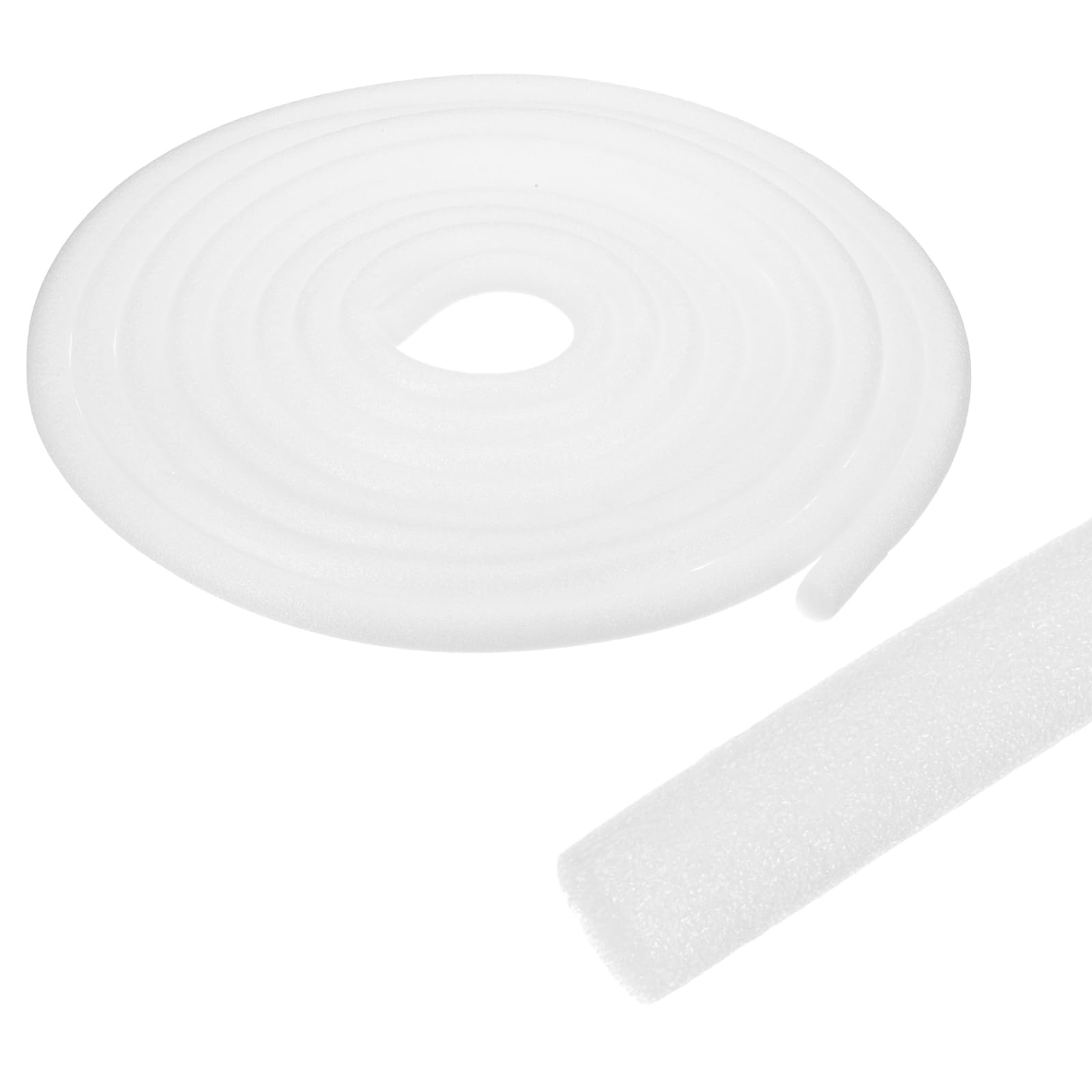 sourcing map Foam Backer Rod for Gaps and Joints, 10mm x 8m Concrete Crack Filler Caulk Saver Concrete Filler Rope for Weather Stripping, Door and Window Sealing, Expansion Joints, White