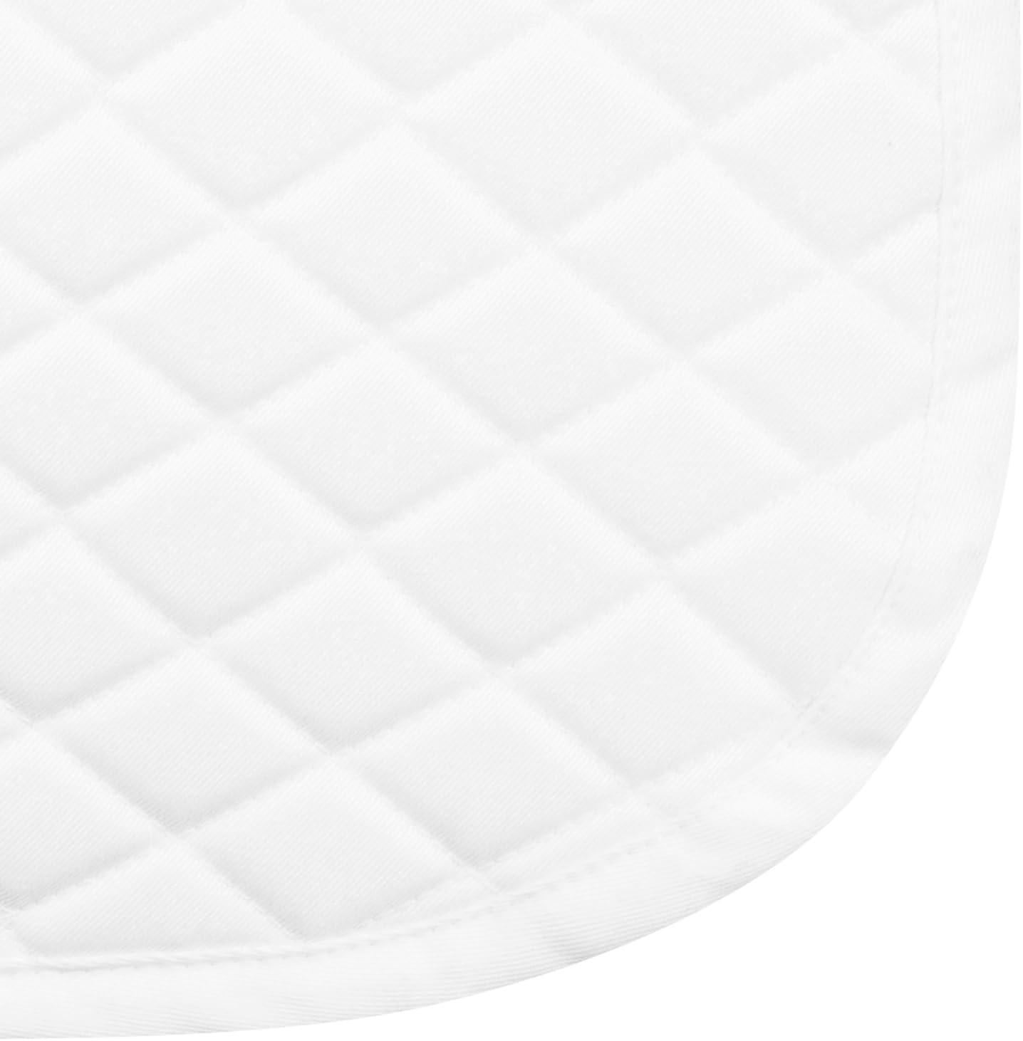 TuffRider Basic All Purpose Horse Riding Saddle Pad | Wither Relief Brushed Underside for Training and Competition - White