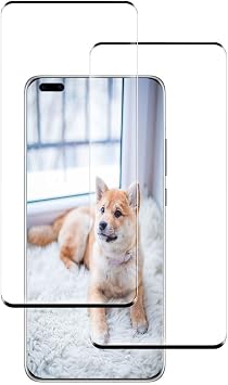 RuiMi Glass Film for HUAWEI P40 Pro 5G Glass Film for HUAWEI P40 Pro 5G Full Protective Film 3D Touch Surface Protective Film, Fingerprint Release Function, 9H Hardness, Shatterproof, Oil Repellent, Fingerprint Resistant, For HUAWEI P40 Pro 5G Glass Film, High Transmittance, Made in Japan