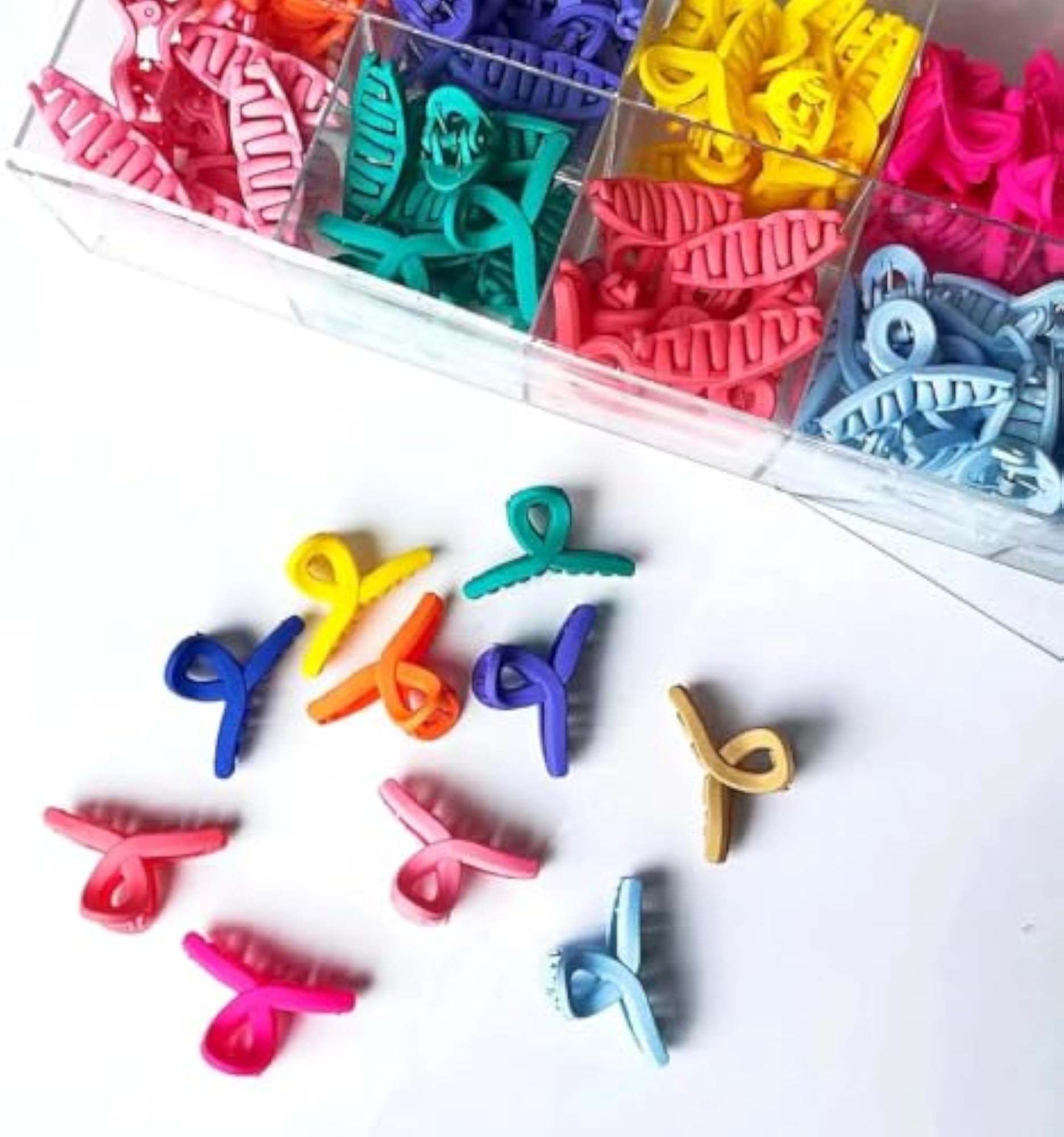 Mini Hair Claw Clips 6 PCS 3cm Multicolour