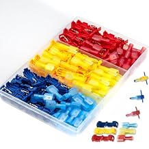 Quick Splice T Tap Wire Connectors for Wiring Self Stripping Disconnect Electrical Connect Assortment Kit 22 20 18 16 14 Gauge Car Speaker Taps Insulated Terminal 120Pcs lkelyonewy