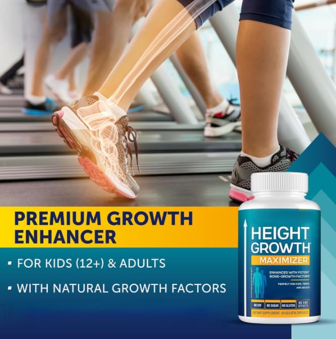 Crecimiento en altura para niños, adolescentes y adultos, promueve la fuerza ósea y el soporte de densidad, crecimiento natural, adecuado tanto para hombres como para mujeres.