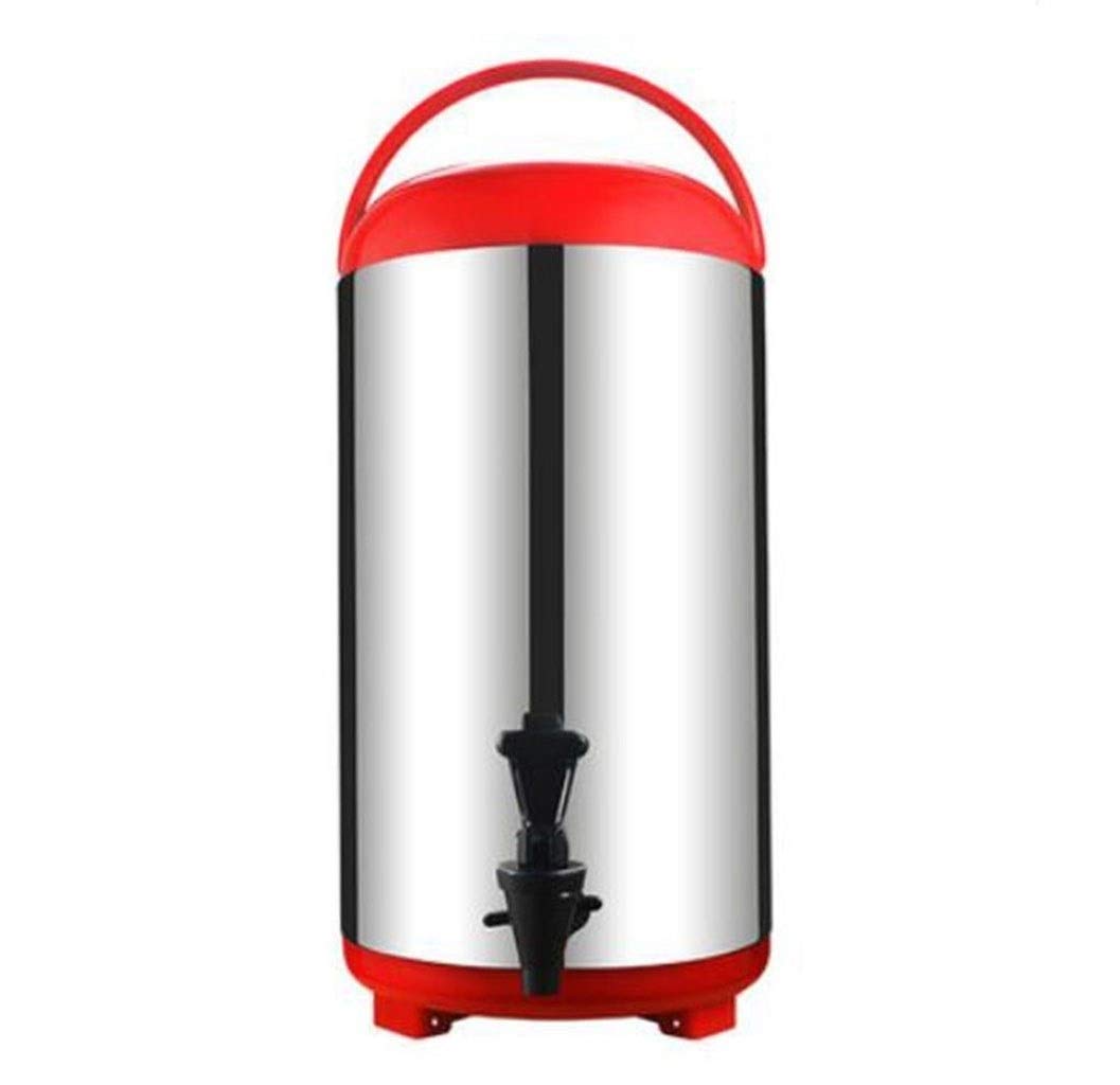 FLaig Stainless Steel Buckets Milk Tea Barrels Large Capacity hot and Cold Tea Buckets Commercial Double Insulated Barrels Dispenser