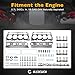 5.7L V8 MDS Hemi Camshaft and Lifters Set With Engine Head Gaskets kit, Compatible with 2009-2022 Chrysler Jeep Commander Grand Cherokee Dodge Durango, Replaces# 53021720AB 53022372AA