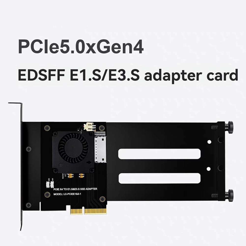 PCIe 5.0 Gen5 X4 do EDSFF E1. S/E3. S Karta adaptera SSD do PCI-E 5.0 4X U. 2/U. 3 Kompatybilność z uchwytem montażowym