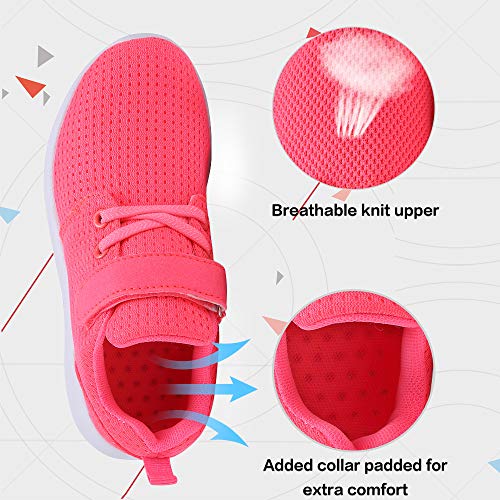 Image of TOEDNNQI Kids Shoes Toddler Boys Girls Lightweight Strap Sneakers | Breathable Casual Tennis Walking Comfortable Running School Non-Slip Little /Big Child