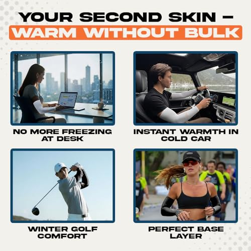 Image of ARMORAY Arm Sleeves for Men or Women - Compression Warmers to Cover Tattoo - for Basketball Golf Running Football Cycling or Sun Protection