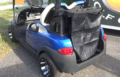 Club Clean Universal Cart Bag - Buggie Bag - Cargo Bag for 2 Seater and 4 Seater Golf Carts - Golf Cart Storage Bag - Golf Car Bag - EZGo, Club Car, Yamaha, Easy Attach Golf Cart Grocery Shopping Bag - Thumbnail 2