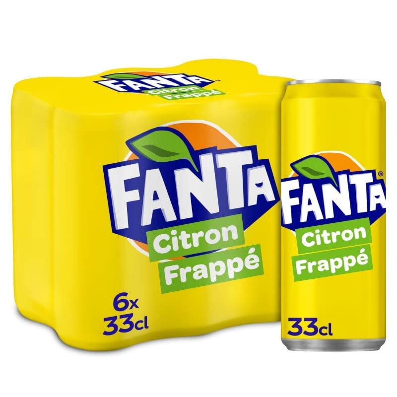 FANTA - Citron Boite 6X33Cl Sleek - le Lot De 4
