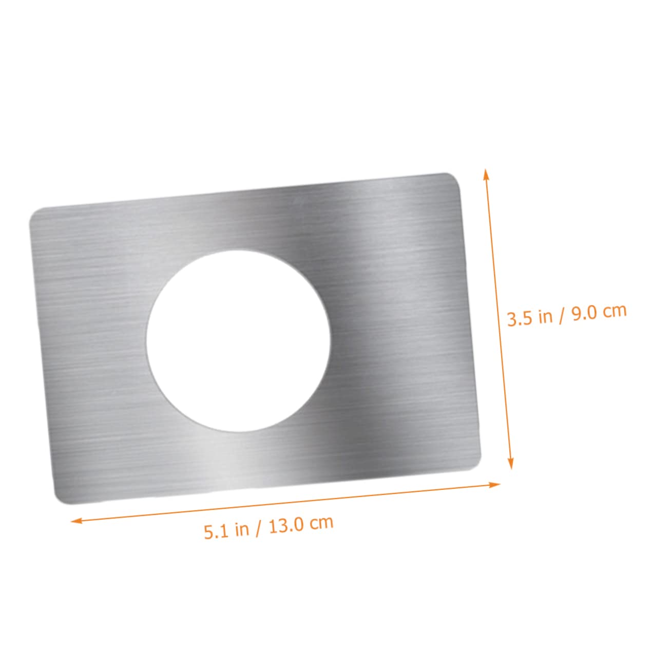 NUOBESTY 10 ensembles Pièce De Réparation De Serrure De Porte Plaque De Trou De Porte En Acier Renfort De Bouton De Porte Renfort De Serrure De Porte Plaques De Gâche Butée 2 pièces * 10