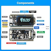 Heltec WiFi LoRa 32 V4 Entwicklungsplatine Kit mit Akkugehäuse ESP32 S3 SX1262 27dBm OLED-Display für Meshtastic IoT Arduino Wireless Communication – Ansicht 9