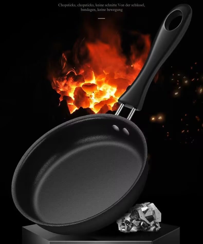 Mini Nonstick Egg Frying Pan, 4.72 Inch Round Skillet, Dishwasher Safe - Image 2