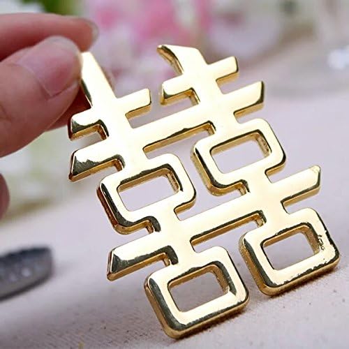 Chinese "Double Happiness" Bottle Opener With Gold Finish