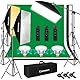 Softbox Set, Camnoon Fotostudio Licht Set mit 3 Softboxen, 3x85W 2800K-5700K Bi-Color Temperatur LED Licht, 3 Hintergrundstoff, Auslegerarm, Ständer, Tragetasche, für Produktfotografie/Live Streaming