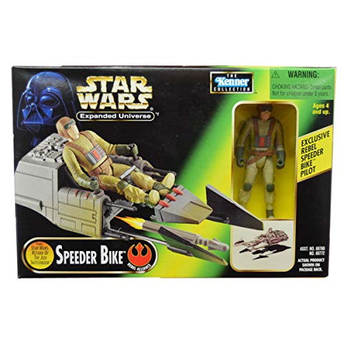 Star Wars POTF2 Power of the Force Expanded Universe SPEEDER BIKE with Exlcusive Pilot Action Figure ROTJ