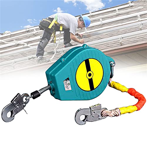 Anticaídas Dispositivo Retractil 3m/5m/7m/10m/15m,Dispositivo Anticaída Auto-retráctiles,Cuerda Anticaidas Herramientas Con Bloqueo Doble,Equipo Personal De Protección Contra Caídas Para Andamio(