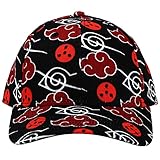 Bioworld Itachi Sharingan Sublimated PolyTwill Baseball Cap Hat for Men Black