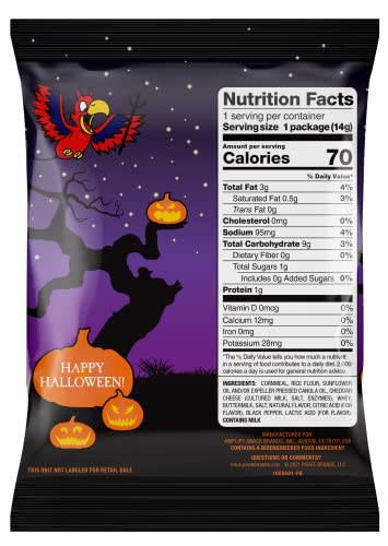Pirate's Booty Trick or Treating Aged White Cheddar Cheese Puffs, Gluten Free, Healthy Kids Snacks, 0.5 Ounce individual Snack Bags (Pack of 12) - Thumbnail 5