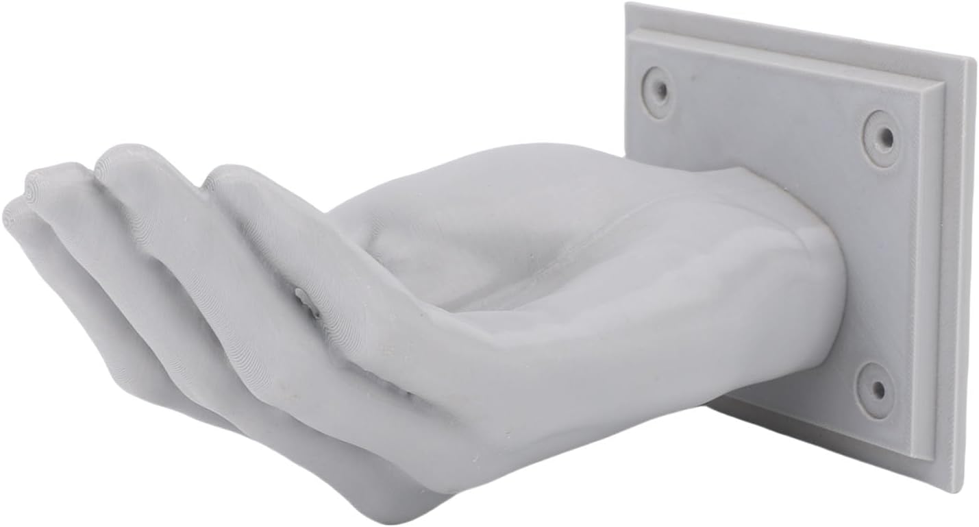 Alomejor Hand Shaped Wall Mounted Hook, PLA Material, Creative Holder for Coats and Bags, Perfect for Entrance and Bathroom