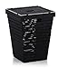 Produktbild KELA 20968, Wäschekorb, 53 cm, PP-Kunststoff, Noblesse, Schwarz
