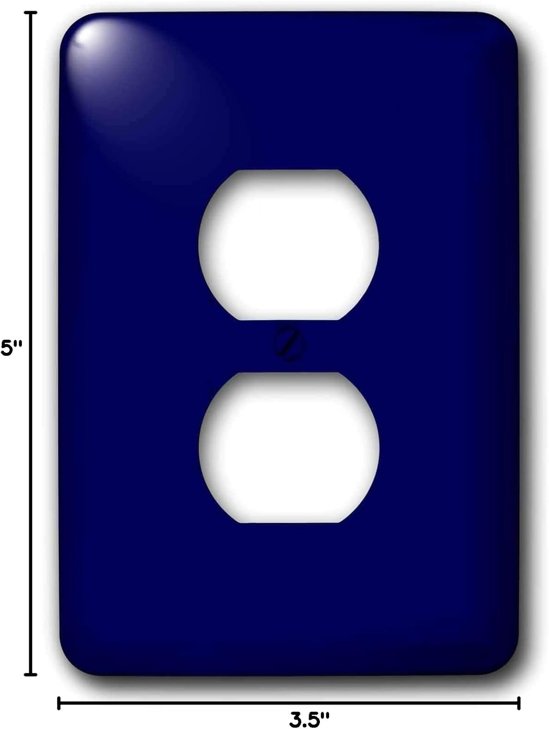 3dRose LLC lsp_30649_6 Navy Blue - 2 Plug Outlet Cover