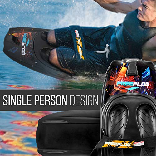 Image of SereneLife Water Sport Kneeboard with Hook for Kids & Adults, Kneeboard with Strap for Boating, Waterboarding, Kneeling Boogie Boarding, Knee Surfing