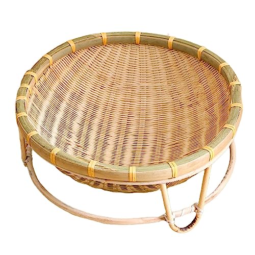 figatia de gato tecido de bambu portátil lavável multiuso feito à mão respirável universal verão par