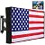 Weatherproof Outdoor TV Cover - 48 to 50 Inch, Heavy Duty 600D Oxford, Zipper Waterproof Shield with Front Flap for Flat Screen TVs