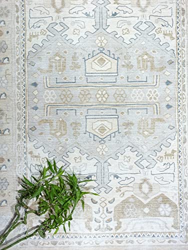 Neutral Earth Vintage Rug, Shades Of Beige Ivory Natural Turkish Geometric Floral Antique Inspired Area Rugs Living Room Bedroom Nursery, 9'9 X 13' #TOP1