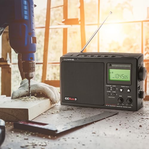 Image of C. Crane CCRadio 3 Long Range Reception AM, FM, NOAA Weather Plus Alert and 2-Meter Ham Band Portable Digital Radio with Bluetooth