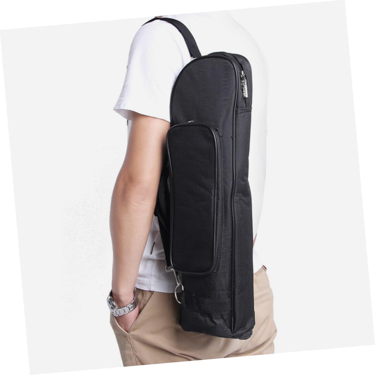 Bolsa para Trompeta Juvenil Bolsa Oxford Acolchada con Compartimentos para Instrumento y Accesorios Correa y Asa Cómodas para Transporte Seguro