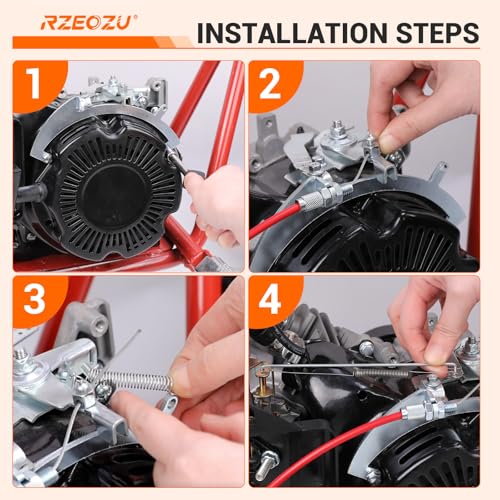 Image of Throttle Linkage Kit, Throttle Control Mounting Bracket Kit Replacement for Predator 79cc 154F 3.0HP OHV Engine Coleman CT100U CC100X CK100 SK100 GMB100 Massimo MB100 Mini Bike Go Kart Parts