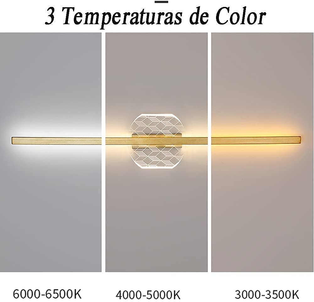 Lampa ścienna z lustrem łazienkowym Nowoczesne światło przednie z lustrem LED, lampy lustrzane z trybami 3 kolorów IP44 Wodoodporne i przeciwmgielne Kinkiety łazienkowe