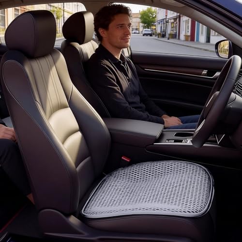 Almohadilla para asiento de coche ergonómica que alivia el dolor de espalda en viajes largos 8