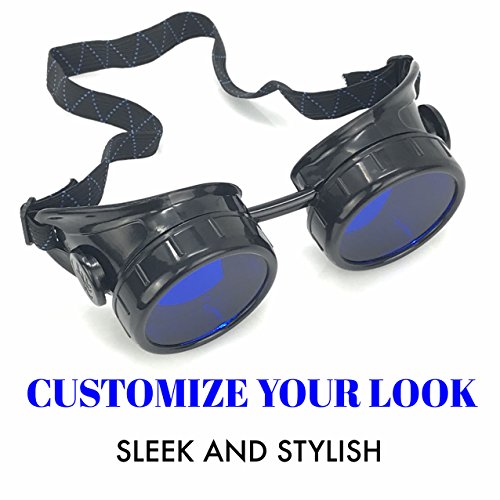 image for UMBRELLALABORATORY Steampunk Mad Scientist Goggles Rave Glasses Costum