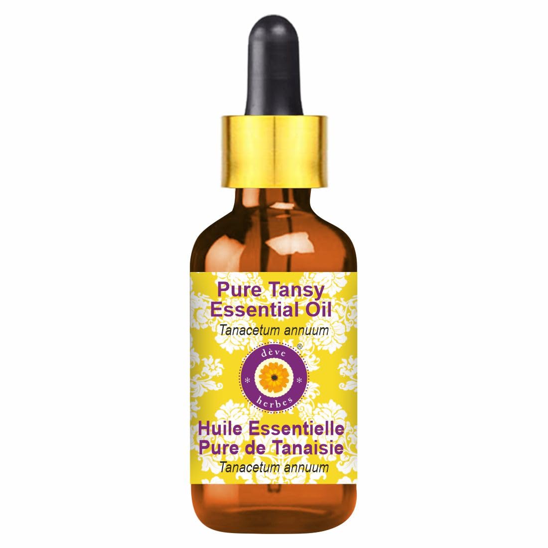 dève herbes Pure Tansy Essential Oil (Tanacetum annuum) with Glass Dropper Natural Therapeutic Grade Steam Distilled 5ml (0.16 oz)