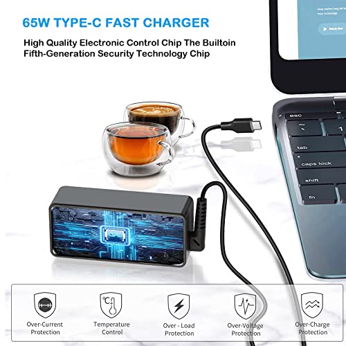 65W Type C USB C Caricabatteria Adattatore Laptop