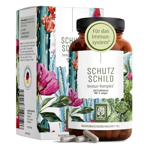 NATURTREU® Immunsystem-Komplex - 500mg Echinacea mit Vitamin C Zink Selen