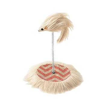 Losa Funny Cat Interactive Toy Powerful Spring Mouse Catcher Feather Toys Play