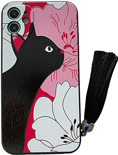 KOLOiPhone 11 ケース iPhoneケース iPhone11ケース かわいい クロネコ 猫柄 ねこ ネコ 猫 スマホケース スマホカバー iPhone11