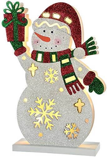 WeRChristmas Pre-Lit Penguin Christmas Decoration, 31 cm - Multi-Colour